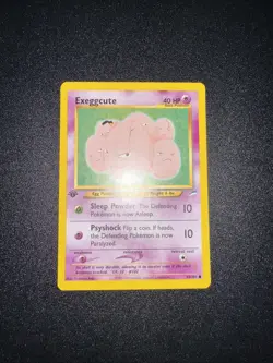 Pokemon TCG Exeggcute 64/105 1st Edition Neo Destiny NM/LP - Image 1