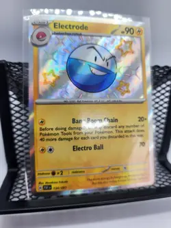 Electrode 134/091 / Shiny Rare Pokemon Paldean Fates NM - Image 2