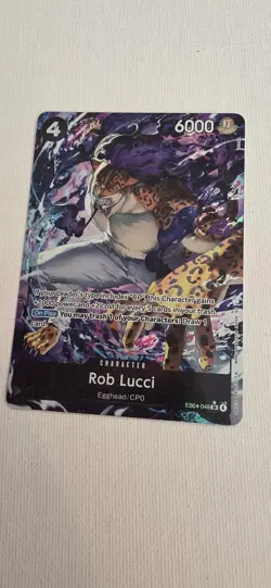 Rob Lucci EB04-048 Alt Art + 4 Rare Adventure On Kami's Island One Piece M/NM - Image 5