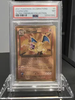 PSA 7 - 2021 Pokemon Celebrations - Charizard (Gold Metal) 004/102 Ultra Premium - Image 1