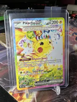 2024 Pokemon Surging Sparks PIKACHU EX 238/191 SIR TCG HOLO NM - Image 2