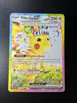 2024 Pokemon Surging Sparks PIKACHU EX 238/191 SIR TCG HOLO NM - Image 4