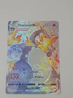 Pokemon TCG Charizard VMAX Shining Fates Sv107/Sv122 Holo Shiny Holo Rare - Image 1