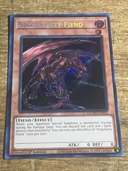 x1 Singularity Fiend - MZTM-EN042 - Secret Rare - 1st Edition Yu-Gi-Oh! M/NM - Image 1