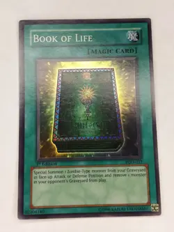 Yu-Gi-Oh! TCG Book of Life Super Rare PGD-033 1st Edition Pharaonic Guardian VLP - Image 1