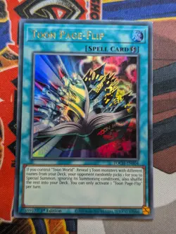 Yugioh Toon Page-Flip TOCH EN004 Ultra Rare 1st ED - VLP - Image 1