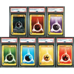 PSA 10 Energy 7 Seq Set Darkness Fighting Psychic etc Pokemon Card Japanese 2001 - Image 1