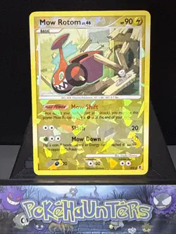 Pokemon Card Mow Rotom RT4 Rising Rivals Reverse Cracked Ice Light Play - Image 1