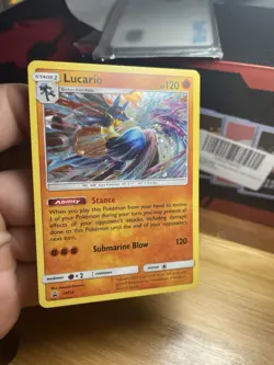 Lucario SM54 Cosmos Holo Sun & Moon Black Star Promos Pokemon TCG Card - Image 3
