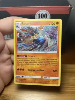 Lucario SM54 Cosmos Holo Sun & Moon Black Star Promos Pokemon TCG Card - Image 4