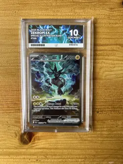 Pokemon Black Bolt TCG Special Illustration Rare Card 166/086 Zekrom EX Ace 10 - Image 1