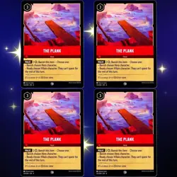 4x The Plank Item Card - Common - Disney Lorcana TCG Ursula's Return #133/204 - Image 1