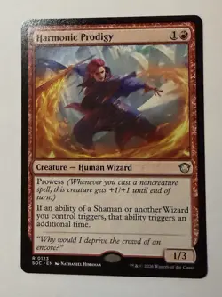 Harmonic Prodigy | 123 NM/M | Commander: Secrets of Strixhaven | Magic MTG SOC - Image 1