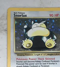Pokemon TCG Snorlax Jungle Holo Unlimited Rare Card 11/64 LP WOTC - Image 3