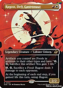 Ragost, Deft Gastronaut (Borderless) MTG Foil Edge of Eternities Rare NM Pck ... - Image 1