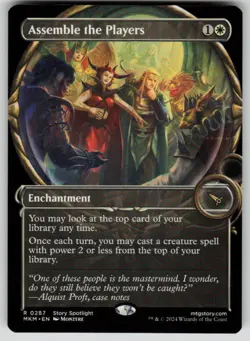 Assemble the Players (Showcase) Rare Murders at Karlov Manor 287 MTG NM 2024 - Image 1