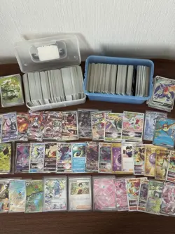 Pokemon Trading Card Lot 900 Plus Cards Bulk Collection with Sleeves - Image 1