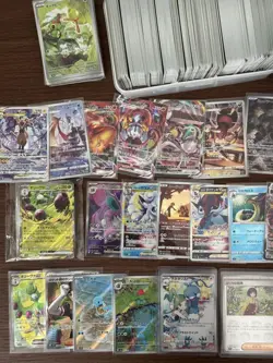 Pokemon Trading Card Lot 900 Plus Cards Bulk Collection with Sleeves - Image 2