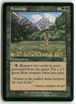 Bearscape 229 Rare Odyssey Magic: The Gathering Moderately Played - Image 1