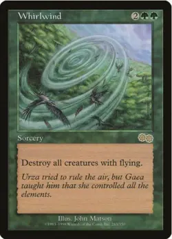 1 x Whirlwind - Urza's Saga - LP - Magic The Gathering - MTG - Image 1