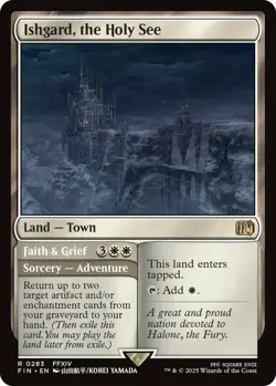 MTG Ishgard, the Holy See // Faith & Grief - Foil, Final Fantasy, Lightly Played - Image 1