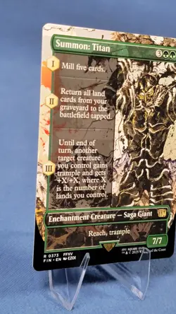 Summon: Titan (Borderless) #373 (NM) Final Fantasy FIN Magic MTG - Image 5