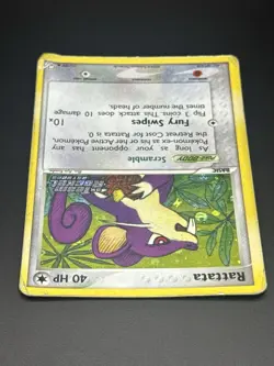 Rattata 71/109 Common Team Rocket Returns Pokemon Reverse Holo Stamp Damaged - Image 2