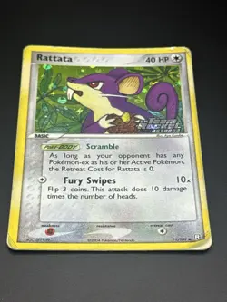 Rattata 71/109 Common Team Rocket Returns Pokemon Reverse Holo Stamp Damaged - Image 3