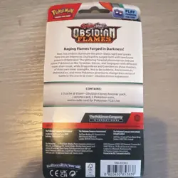 Pokemon TCG Obsidian Flames Booster Pack Pawmi Promo Coin English 2023 - Image 3