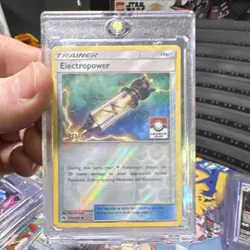 Pokemon TCG Electropower 172/214 League Cup Trainer-Item Stamped Holo (staff) - Image 1