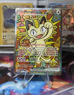 Meowth EX 121/088 ME03: Perfect Order Pokemon TCG Special Illustration Rare - Image 1