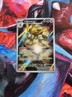 Pokemon Alakazam 009 Mega Evolution ETB Promo Illustration Rare Near Mint - Image 1