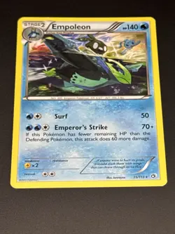 Empoleon 35/113 Pokemon Legendary Treasures Black & White Regular Rare Card - Image 3