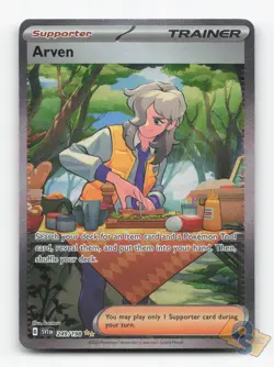 Pokemon TCG - Arven 249/198 Near Mint Special Illustration Rare Scarlet & Violet - Image 1