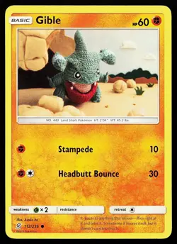 Gible 112/236 Common Unified Minds Asako Ito Pokemon Card - Image 1