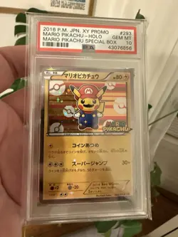 2016 Pokemon XY Promos JP - XY-P Mario Pikachu #259/XY-P PSA GEM MINT - Image 1