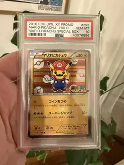 2016 Pokemon XY Promos JP - XY-P Mario Pikachu #259/XY-P PSA GEM MINT - Image 3