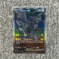 Pokemon Zekrom EX Black Bolt 172/086 BWR English TCG Card MINT PACK FRESH - Image 1