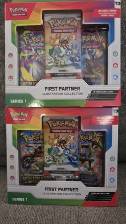 Pokemon First Partner Illustration Collection Series 1 - Lot of 2 Sealed Boxes - Image 1