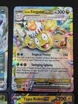 Pokemon TCG EX Holo Lot Of 4 Gengar ex Tapu Koko ex Alolan Exeggutor ex - Image 3