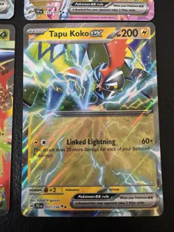 Pokemon TCG EX Holo Lot Of 4 Gengar ex Tapu Koko ex Alolan Exeggutor ex - Image 4