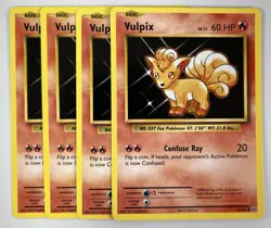 Pokemon Vulpix 14/108 (4x) Playset Lot XY Evolutions 2016 NM B2G1 Combine Ship - Image 1