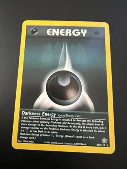 Darkness Energy 104/111 Neo Genesis 1st Edition 2000 Pokemon Card Rare NM - Image 1