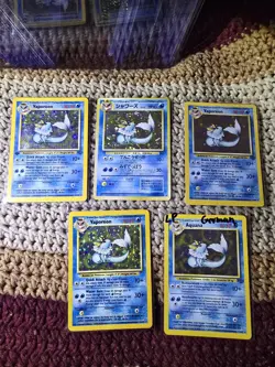 Pokemon TCG (5) Vaporeon Jungle Card Lot Mix Different Version And Language - Image 1
