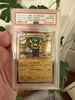 2016 Pokemon XY Promos JP - XY-P Luigi Pikachu #259/XY-P PSA GEM MINT - Image 1