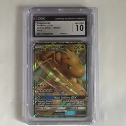 2019 Pokemon Sun and Moon Dragonite GX #152 Unified Minds Holo 🔥 CGC 10 🔥 - Image 1