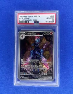 2024 Pokemon SSP EN Ceruledge Illustration Rare #197 PSA 10 GEM MT - Image 1