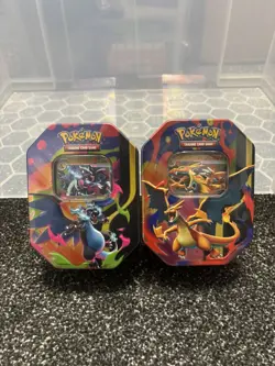 Pokemon TCG - Mega Charizard ex Tin (Set of 2 Tins) - Brand New Sealed - Image 1