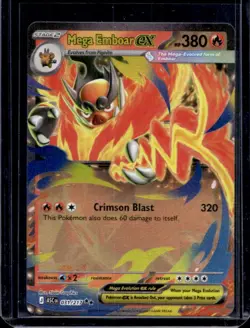 2026 Pokemon Ascended Heroes Mega Emboar ex Double Rare #031/217 - Image 1