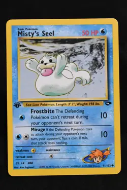 Misty's Seel 1st Edition 91/132 NM Gym Challenge Regular Pokemon TCG Near Mint - Image 2